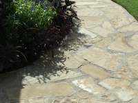 flagstone and concrete base